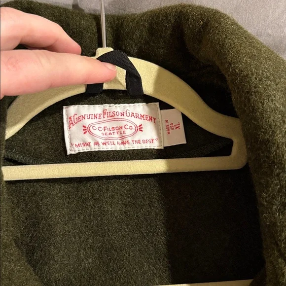 Vintage Filson Mackinaw Wool Western Vest (xl, dark green) - Picture 7 of 13